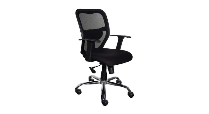 Byam Office Chair (Black) by Urban Ladder - Cross View Design 1 - 466210