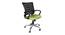 Belep Office Chair (Black & Light Green) by Urban Ladder - Cross View Design 1 - 466224