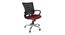 Chesterfield Office Chair (Maroon & Black) by Urban Ladder - Cross View Design 1 - 466225