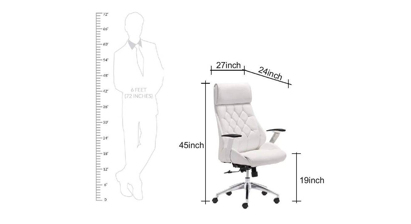 Christian office chair white 6