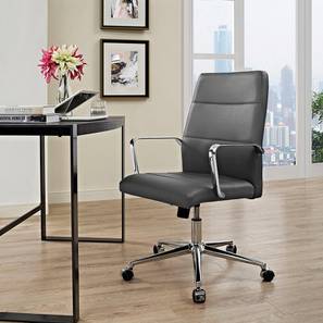 Study Chair In Bangalore Design Modway Leatherette Study Chair in Black Colour