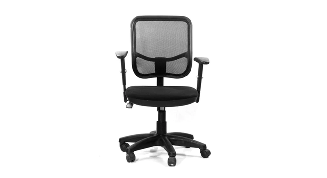 Haida Office Chair (Black) by Urban Ladder - Front View Design 1 - 466297