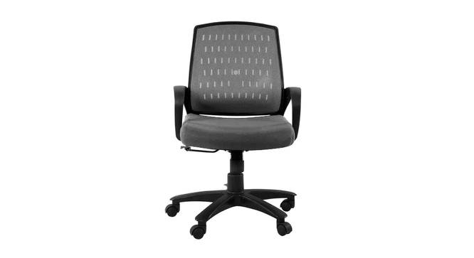 Gambier Office Chair (Dark Brown) by Urban Ladder - Front View Design 1 - 466306