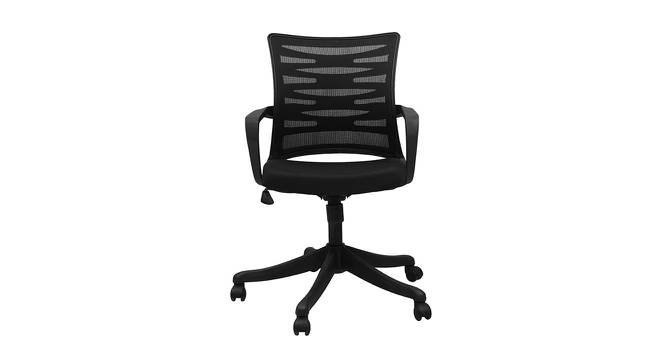 Huon Office Chair (Black) by Urban Ladder - Front View Design 1 - 466307