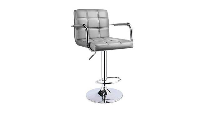 Ennika Bar stool (Light Grey) by Urban Ladder - Front View Design 1 - 466313