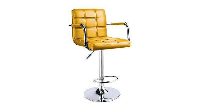 Ennika Bar stool (Yellow) by Urban Ladder - Front View Design 1 - 466317