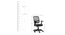 Haida Office Chair (Black) by Urban Ladder - Design 1 Dimension - 466367