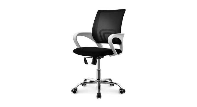 Luzia Study Chair (Black) by Urban Ladder - Front View Design 1 - 466396