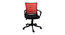 Labrador Office Chair (Black & Red) by Urban Ladder - Front View Design 1 - 466398