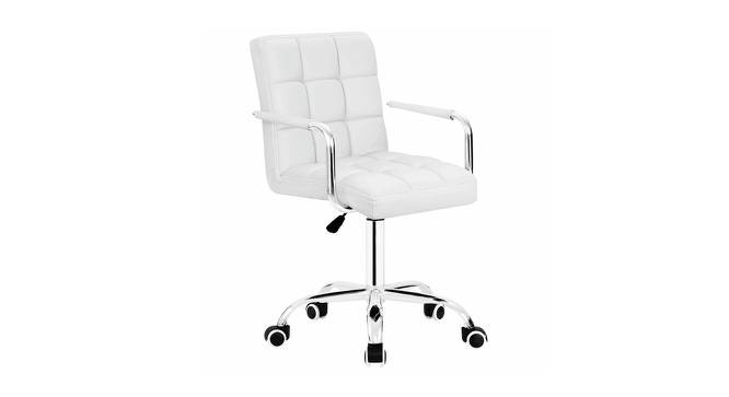 Lollan Office Chair (White) by Urban Ladder - Front View Design 1 - 466405