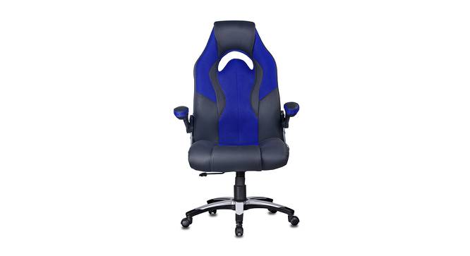 Lakeba Gaming Chair (Black & Blue) by Urban Ladder - Front View Design 1 - 466406