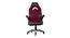Lakeba Gaming Chair (Black & Maroon) by Urban Ladder - Front View Design 1 - 466408