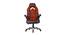 Lakeba Gaming Chair (Black & Orange) by Urban Ladder - Front View Design 1 - 466409