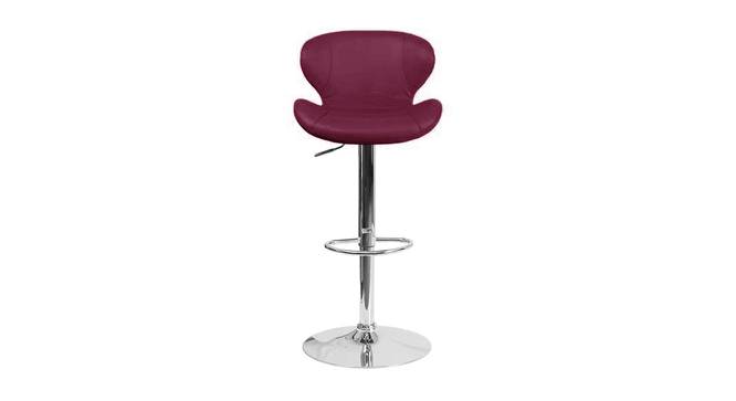 Indus Bar stool (Maroon) by Urban Ladder - Front View Design 1 - 466414