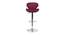 Indus Bar stool (Maroon) by Urban Ladder - Front View Design 1 - 466414