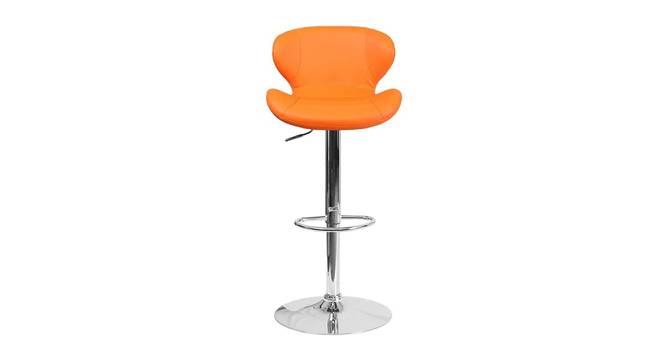 Indus Bar stool (Orange) by Urban Ladder - Front View Design 1 - 466415