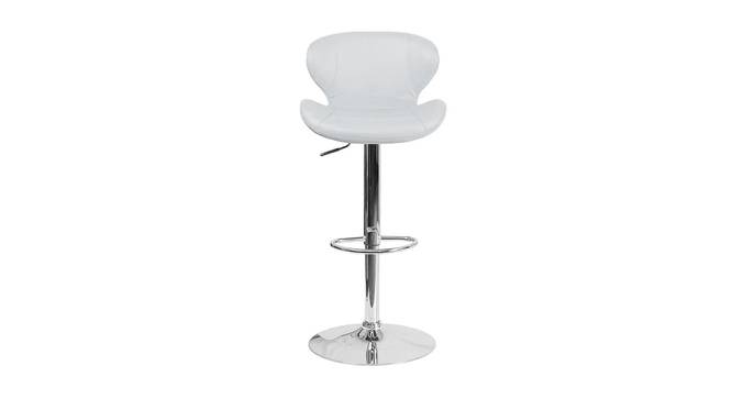 Indus Bar stool (White) by Urban Ladder - Front View Design 1 - 466418
