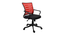 Labrador Office Chair (Black & Red) by Urban Ladder - Cross View Design 1 - 466422