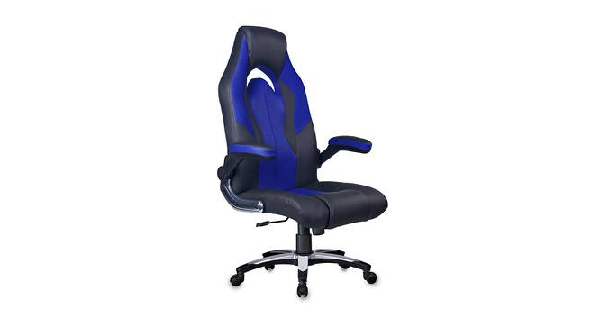 Lakeba Gaming Chair (Black & Blue) by Urban Ladder - Cross View Design 1 - 466430