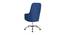 Juan Executive Chair (Blue) by Urban Ladder - Rear View Design 1 - 466464