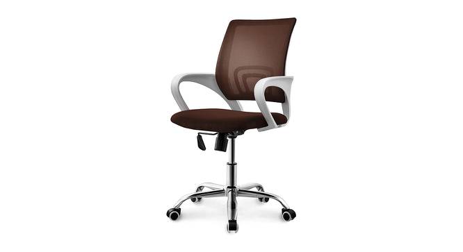 Luzia Study Chair (Brown) by Urban Ladder - Front View Design 1 - 466497