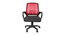 Manilin Office Chair (Black & Red) by Urban Ladder - Front View Design 1 - 466504
