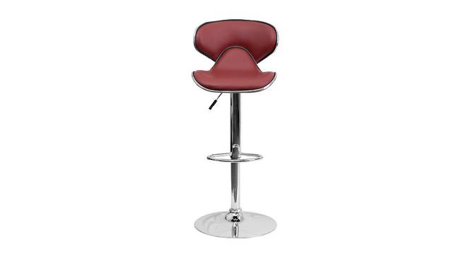 Marlon Bar Stool (Burgundy) by Urban Ladder - Front View Design 1 - 466512