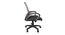 Manilin Office Chair (Black & Red) by Urban Ladder - Design 1 Side View - 466546