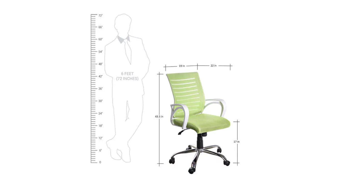 Manan office chair green 6