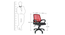 Manilin Office Chair (Black & Red) by Urban Ladder - Design 1 Dimension - 466580