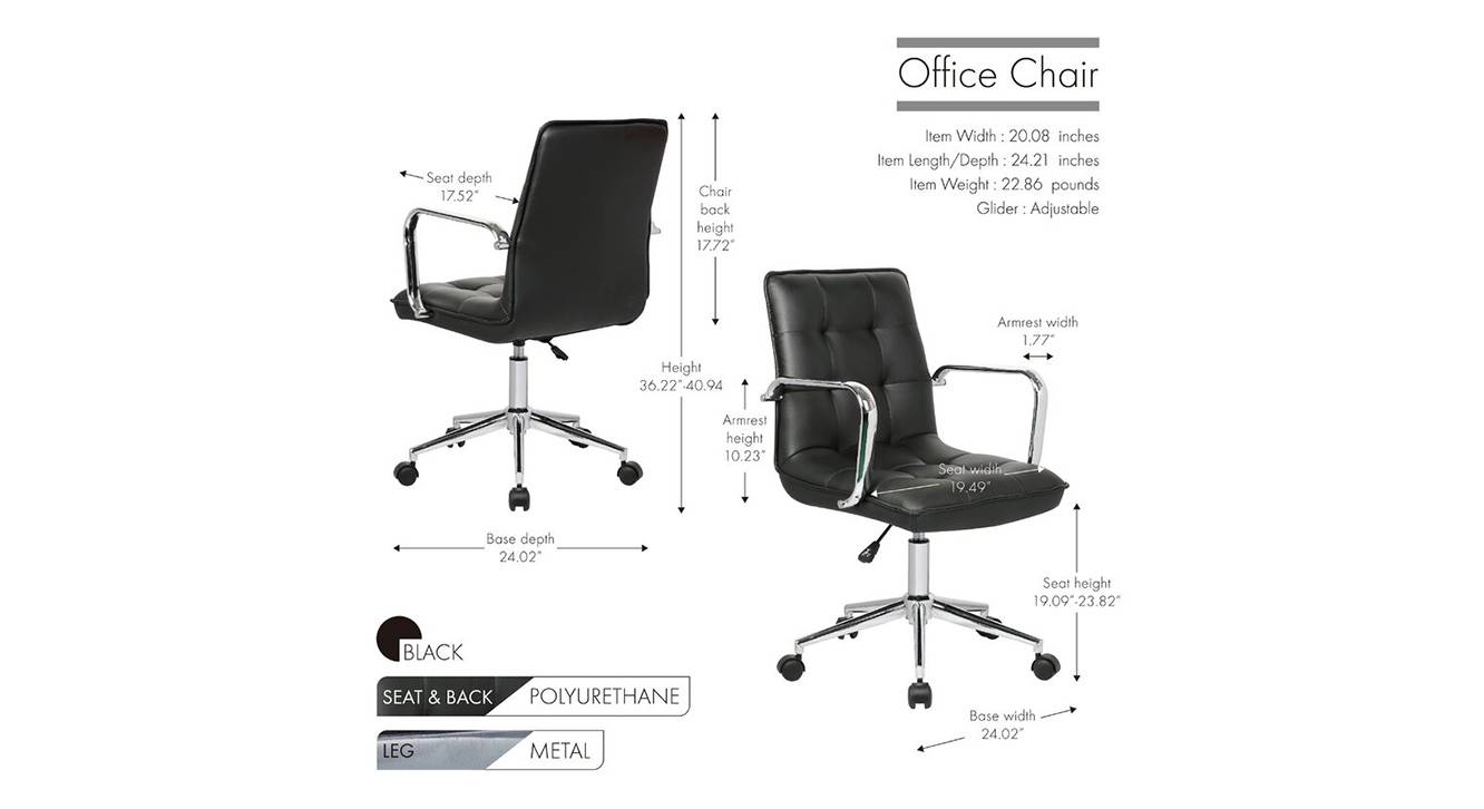 Malya office chair black 6