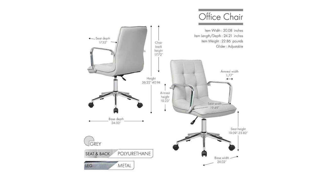 Malya office chair white 6