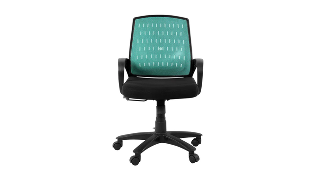 Nova Office Chair (Green & Black) by Urban Ladder - Front View Design 1 - 466605