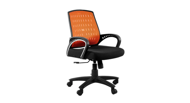 Parry Office Chair (Black & Orange) by Urban Ladder - Cross View Design 1 - 466629