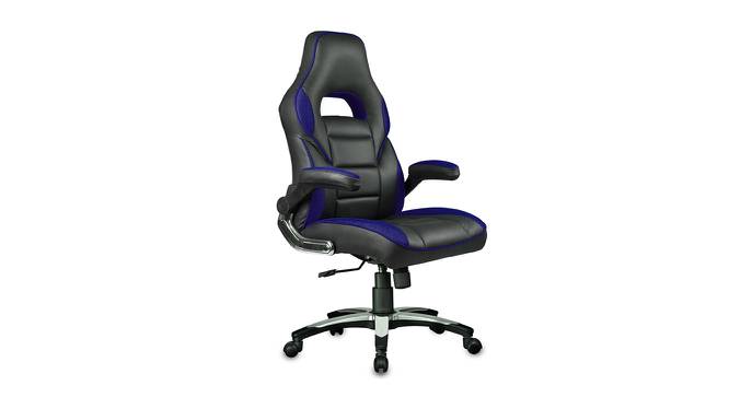 Niagara Gaming Chair (Black & Blue) by Urban Ladder - Cross View Design 1 - 466633