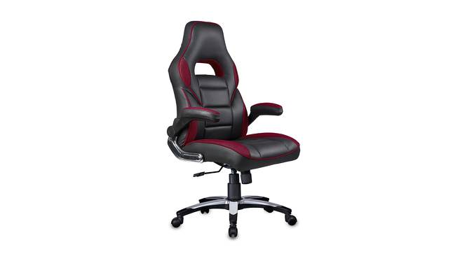 Niagara Gaming Chair (Black & Maroon) by Urban Ladder - Cross View Design 1 - 466635