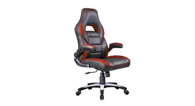 Niagara Gaming Chair (Black & Orange) by Urban Ladder - Cross View Design 1 - 466636