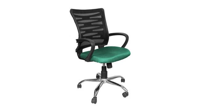 Mayotte Office Chair (Black & Dark Green) by Urban Ladder - Cross View Design 1 - 466642