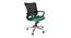 Mayotte Office Chair (Black & Dark Green) by Urban Ladder - Cross View Design 1 - 466642
