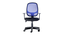 Scotia Office Chair (Black & Blue) by Urban Ladder - Front View Design 1 - 466723