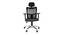 Sable Office Chair (Black) by Urban Ladder - Front View Design 1 - 466724