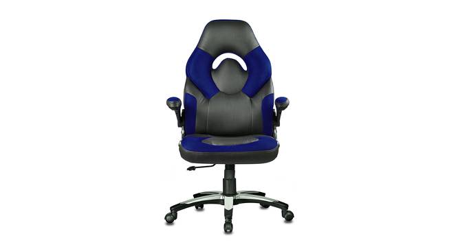 Seymour Gaming Chair (Black & Blue) by Urban Ladder - Front View Design 1 - 466726