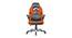Seymour Gaming Chair (Black & Orange) by Urban Ladder - Front View Design 1 - 466729