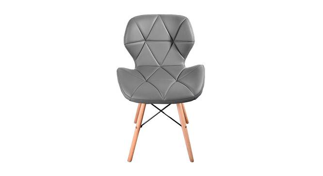 Prisma Dining Chair (Light Grey) by Urban Ladder - Front View Design 1 - 466733