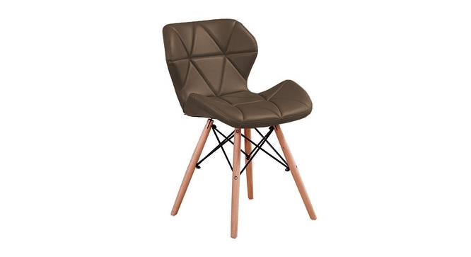 Prisma Dining Chair (Brown) by Urban Ladder - Front View Design 1 - 466737