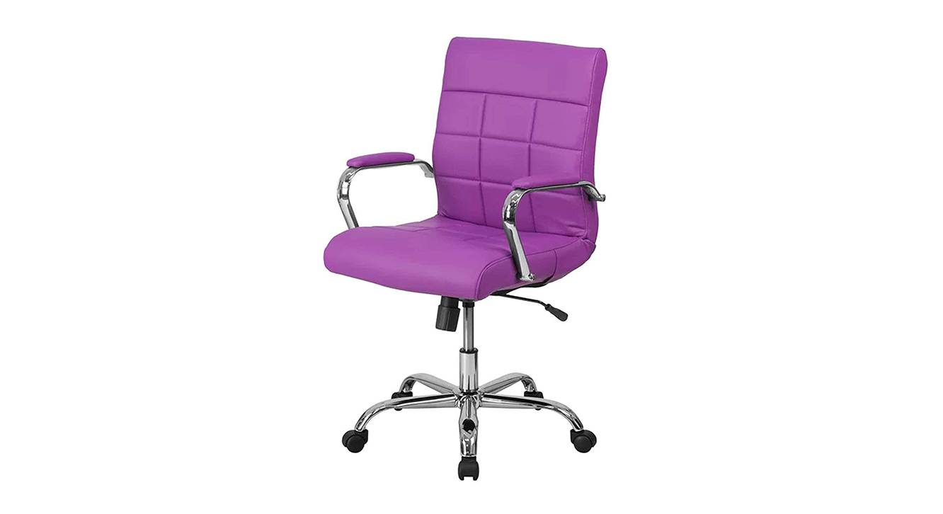 Purple desk online chair