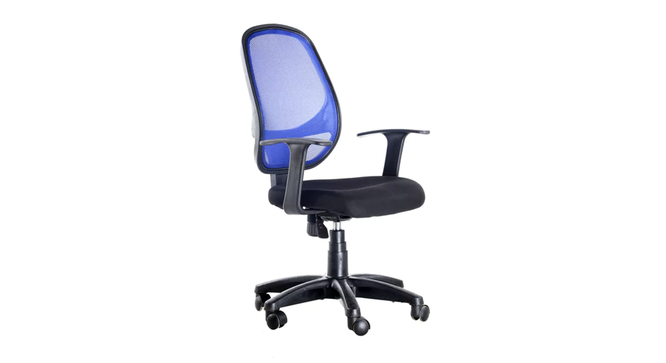 Scotia Office Chair (Black & Blue) by Urban Ladder - Cross View Design 1 - 466747