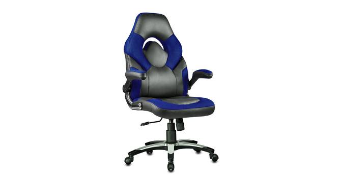 Seymour Gaming Chair (Black & Blue) by Urban Ladder - Cross View Design 1 - 466750