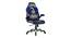 Seymour Gaming Chair (Black & Blue) by Urban Ladder - Cross View Design 1 - 466750