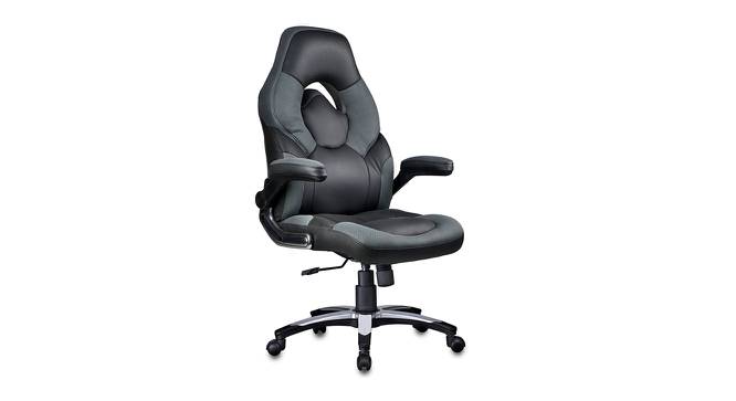 Seymour Gaming Chair (Black & Grey) by Urban Ladder - Cross View Design 1 - 466751